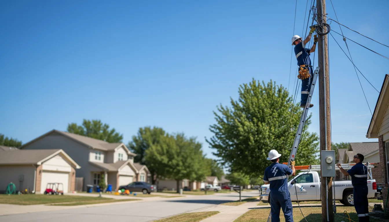 Residential electrician providing installation services in Petersburg, MI